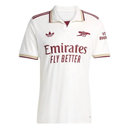 maillot-arsenal-third-2025-26-blanc-bordeaux-or-foot-destocking