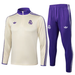 Ensemble Training REAL MADRID Beige Retro 2025/26